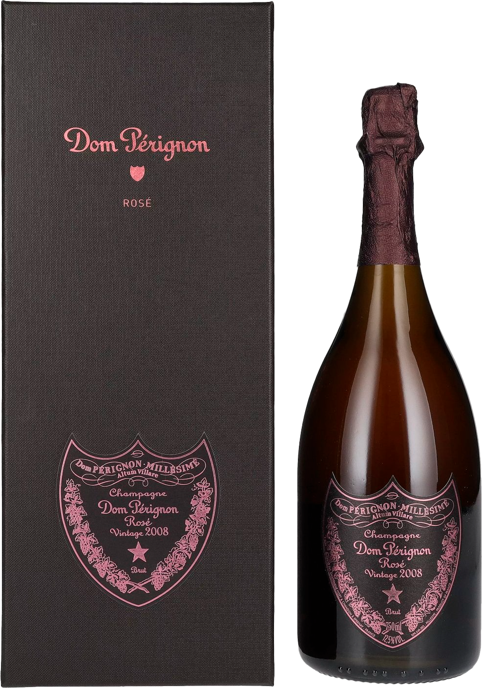 Дом Периньон Экстра Брют Винтаж Розе в подарочной упаковке 2008 0.75 л