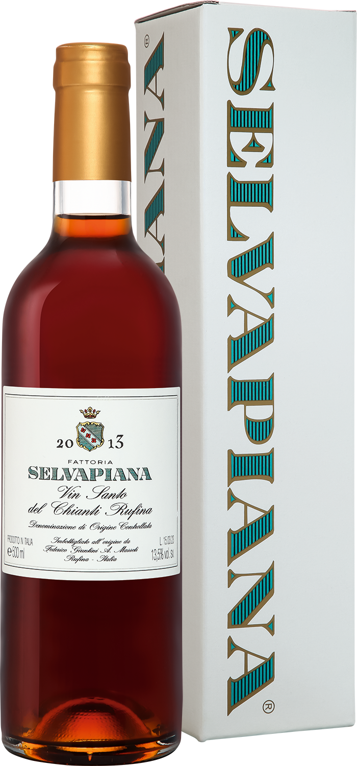 Вин Санто Дель Кьянти DOC Руфина Фаттория Сельвапьяна в подарочной упаковке 2013 0.5 л