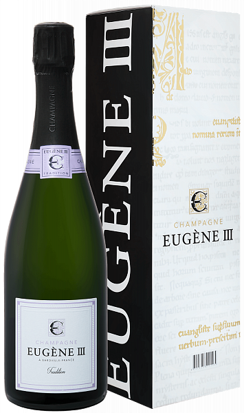Eugene III Tradition Brut Champagne АOC Coopérative Vinicole de la Région de Baroville (Подарочная упаковка), 0.75 л в Тольятти