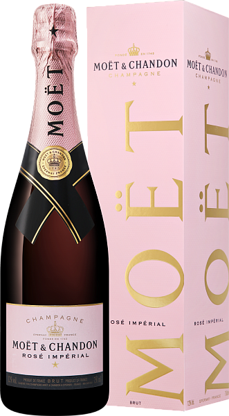 Moet & Chandon Imperial Brut Rose Champagne AOC (gift box), 0.75 л в Тольятти
