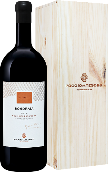 Sondraia Bolgheri Superiore DOC Poggio Al Tesoro (gift box), 1.5 л в Тольятти