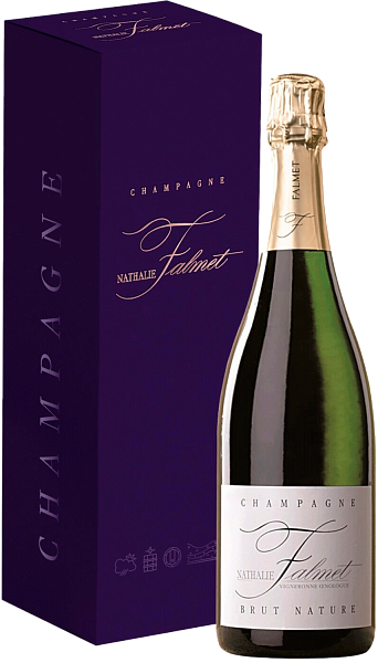 Nathalie Falmet Cuvee Brut Nature Champagne AOC (Подарочная упаковка), 0.75 л в Тольятти