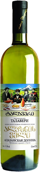 Talaveri Alazanskaya Valley White Vaziani, 0.75 л в Тольятти